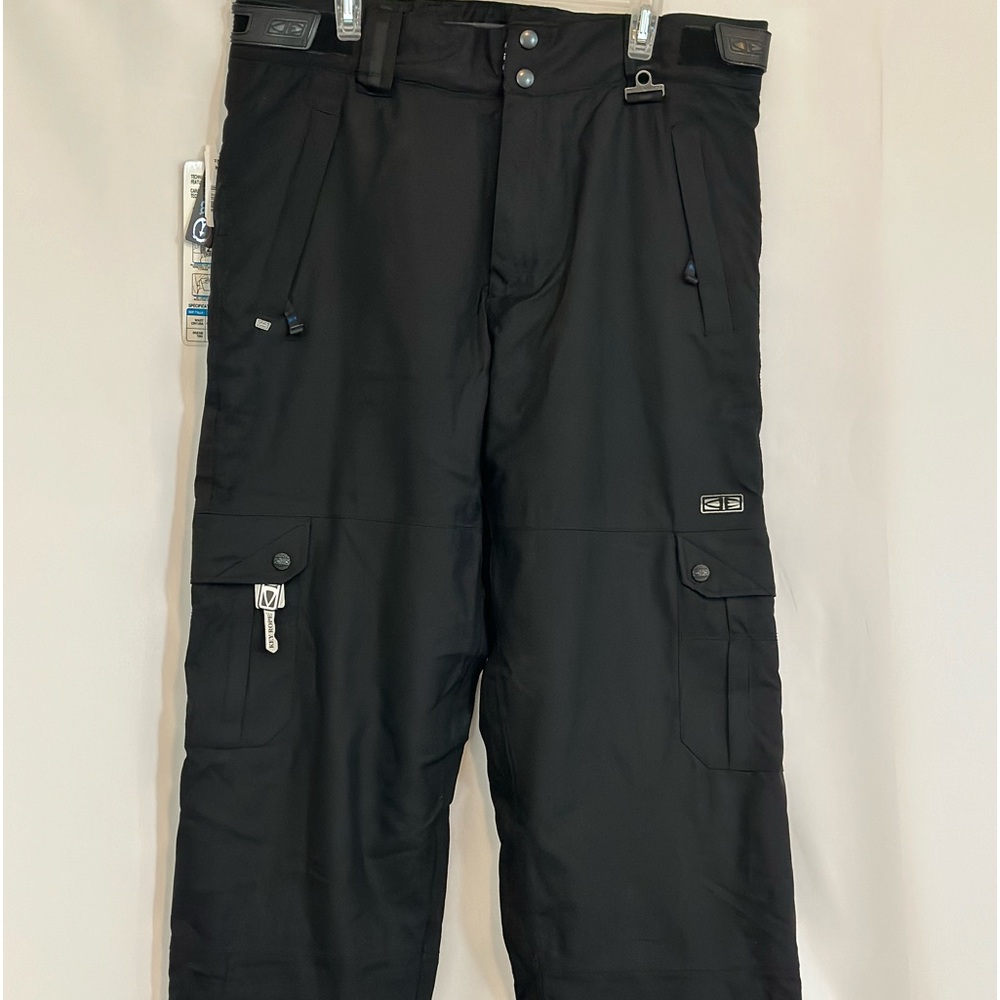 Ocean Earth- OE Pro Large Black Snow/ Ski Pants With Lining